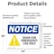 Signmission Door For Emergency Use Only, 24 in W x Rectangle, Vinyl Decal OS-2PACK-NS-D-1824-L-15502 - alternate 2